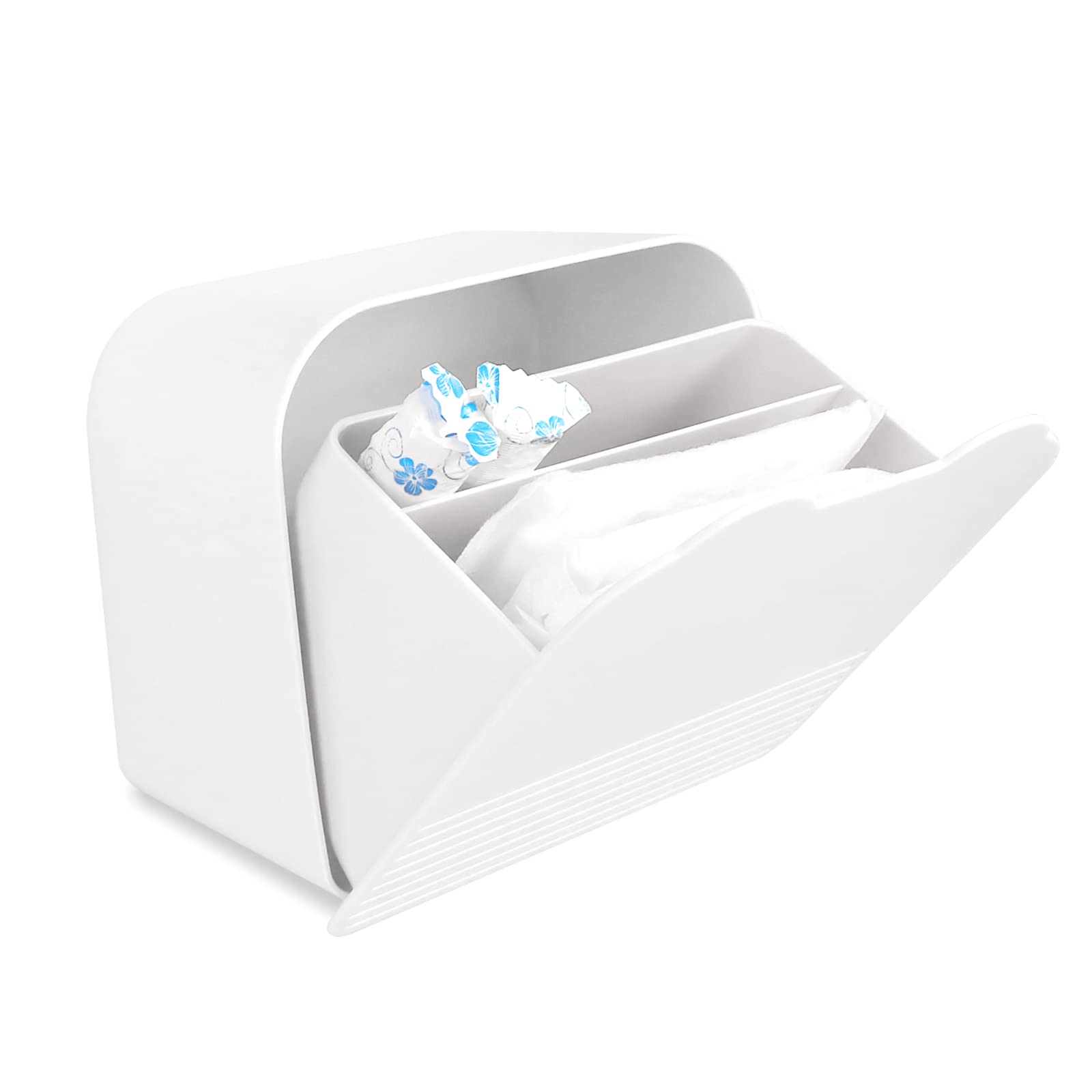 Sanitary Napkin Storage Box,Plastic Portable Sanitary Napkin
